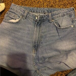 Light wash super baggy jeans